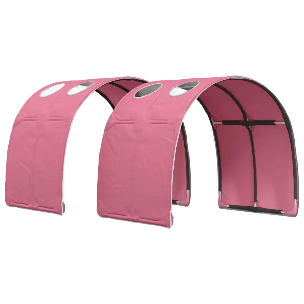 Letto alto per bambini con storage 3 pz Bianco e Rosa 3423596