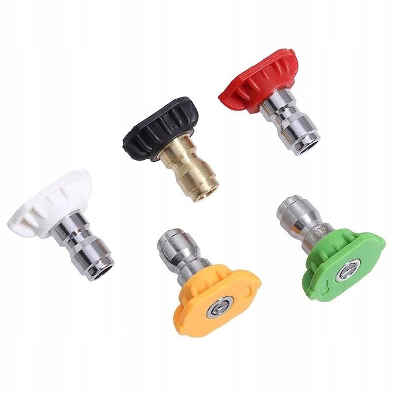 Set di Ugelli per Idropulitrice con Lancia e Schiumogeno – 5 Ugelli (0°, 15°, 25°, 40°, 60°) | Pressione Max 250 Bar