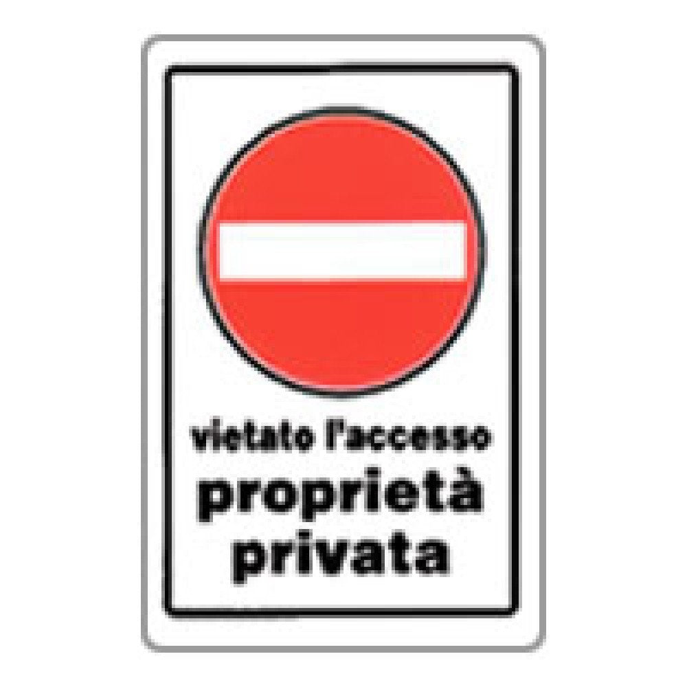 Cartello proprieta  privata viet ato l accesso 20x30 b08x9gnjh4