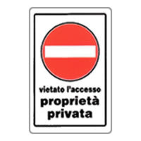 Cartello proprieta  privata viet ato l accesso 20x30 b08x9gnjh4