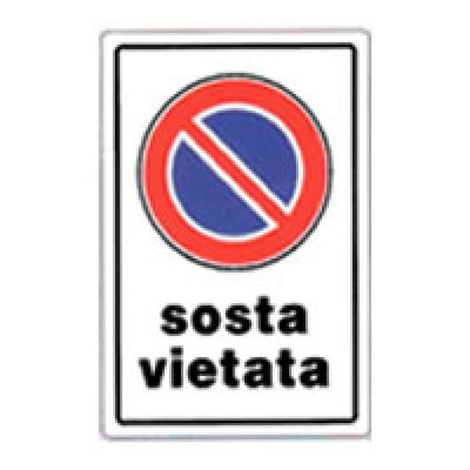 Cartello sosta vietata 20x30