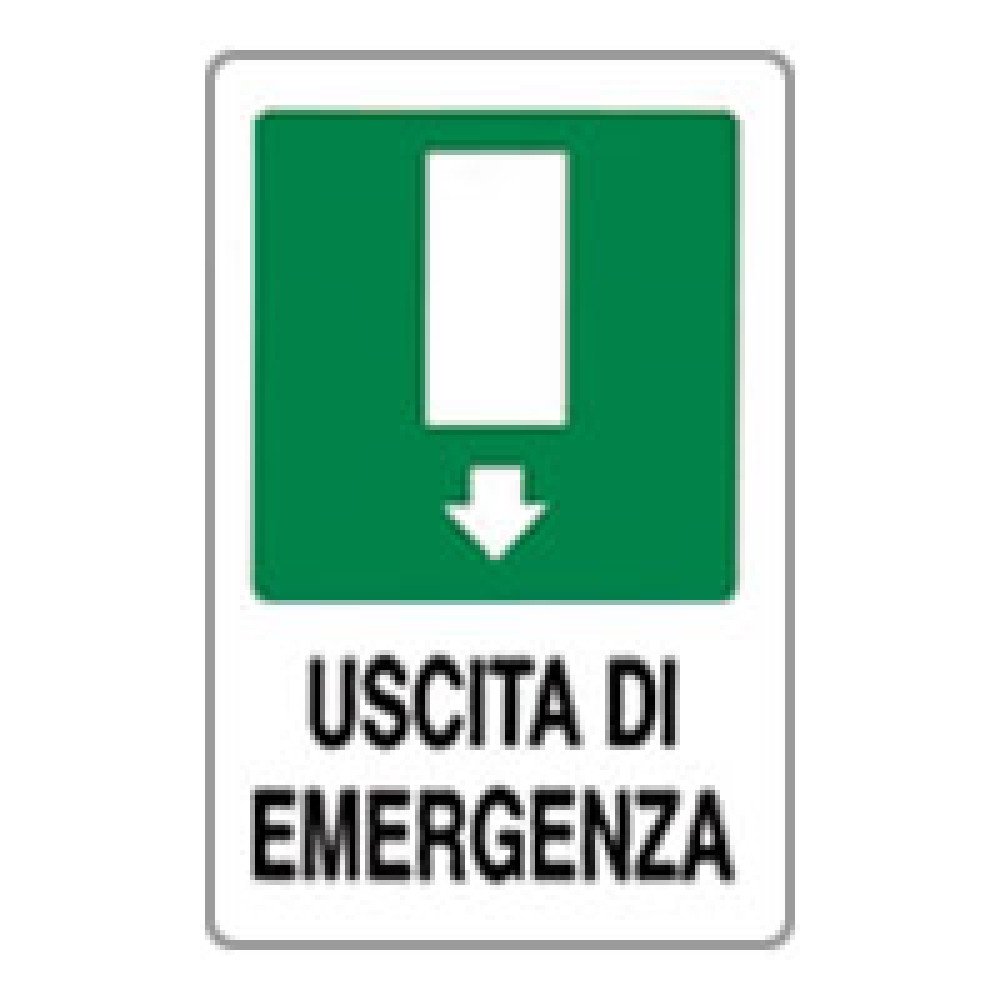 Cartello uscita d emergenza 20x3 0 b08lqzdk81