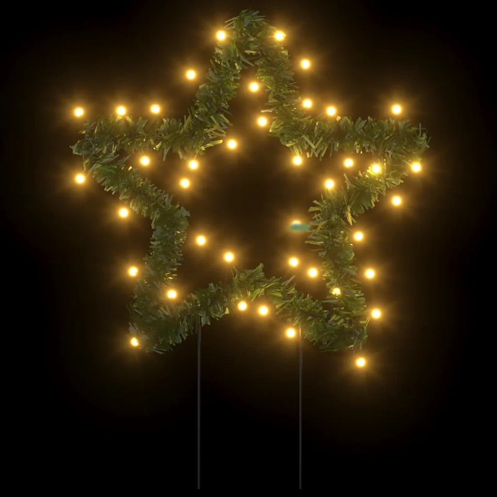 Decorazioni Luminose Natalizie Picchetti 3pz Stella 50LED 29cm 357726