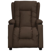 Poltrona Reclinabile Marrone in Similpelle 339069