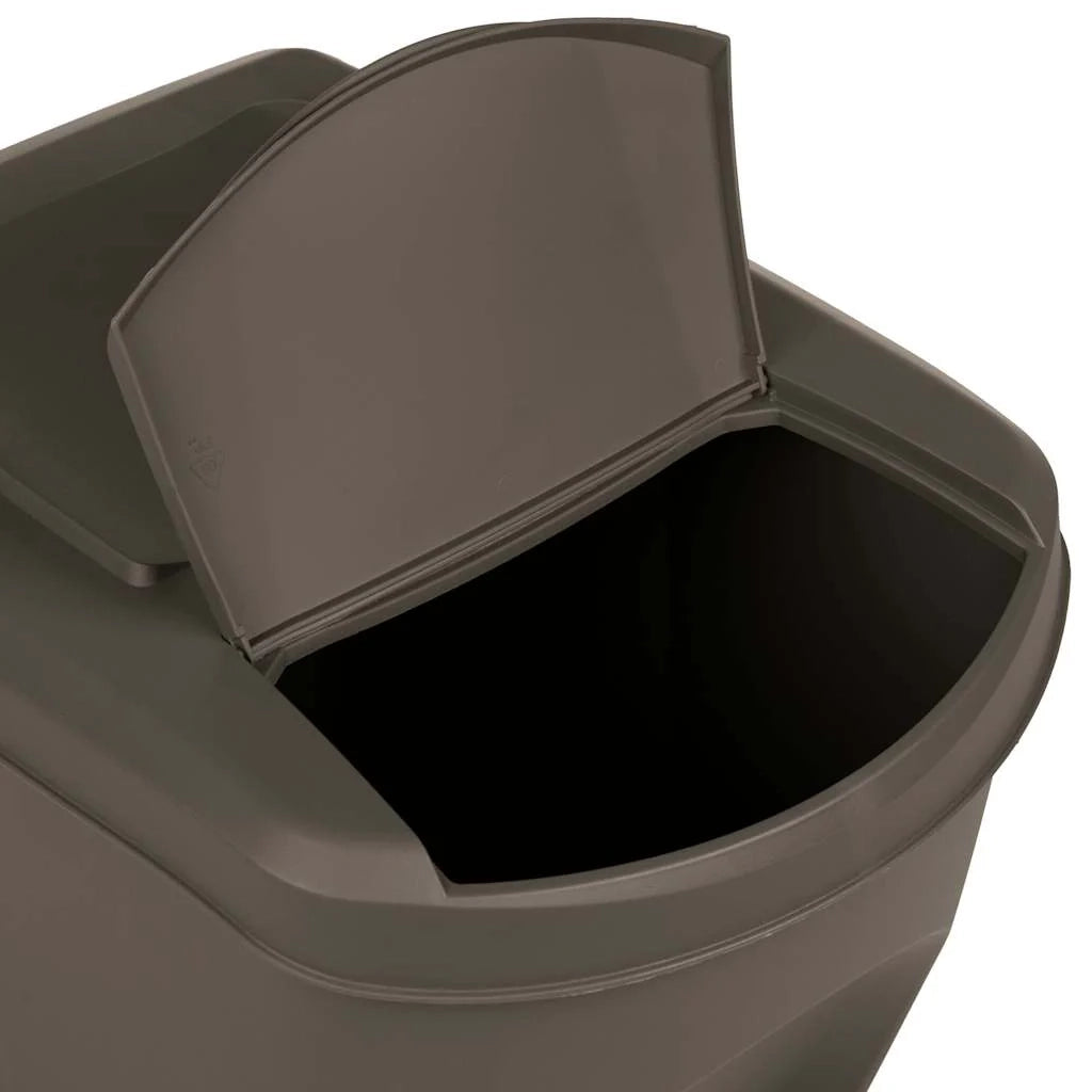 Contenitori per rifiuti impilabili 3 pezzi 75 L polipropilene grigio 02_0043894