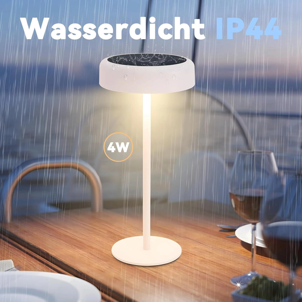 ZMH Lampada da tavolo LED wireless solare batteria ricaricabile touch dimmerabile per soggiorno comodino