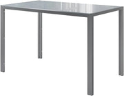 Tavolo da pranzo Grand, Grigio, 120 x 70 cm, per l’utilizzo come set da pranzo in cucina o sala da pranzo