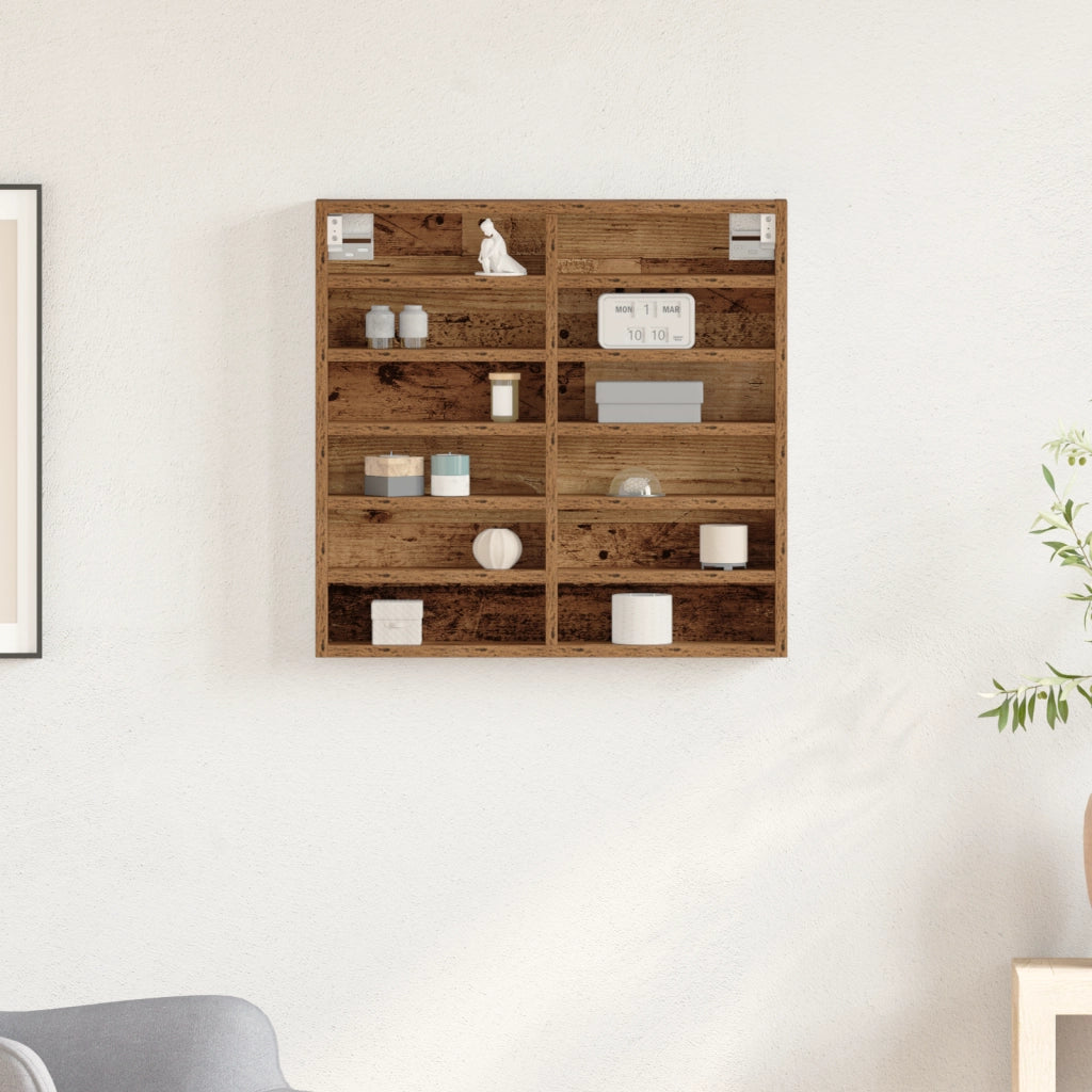 Vetrina in Legno D'epoca 60x8,5x58 cm Legno Ingegnerizzato