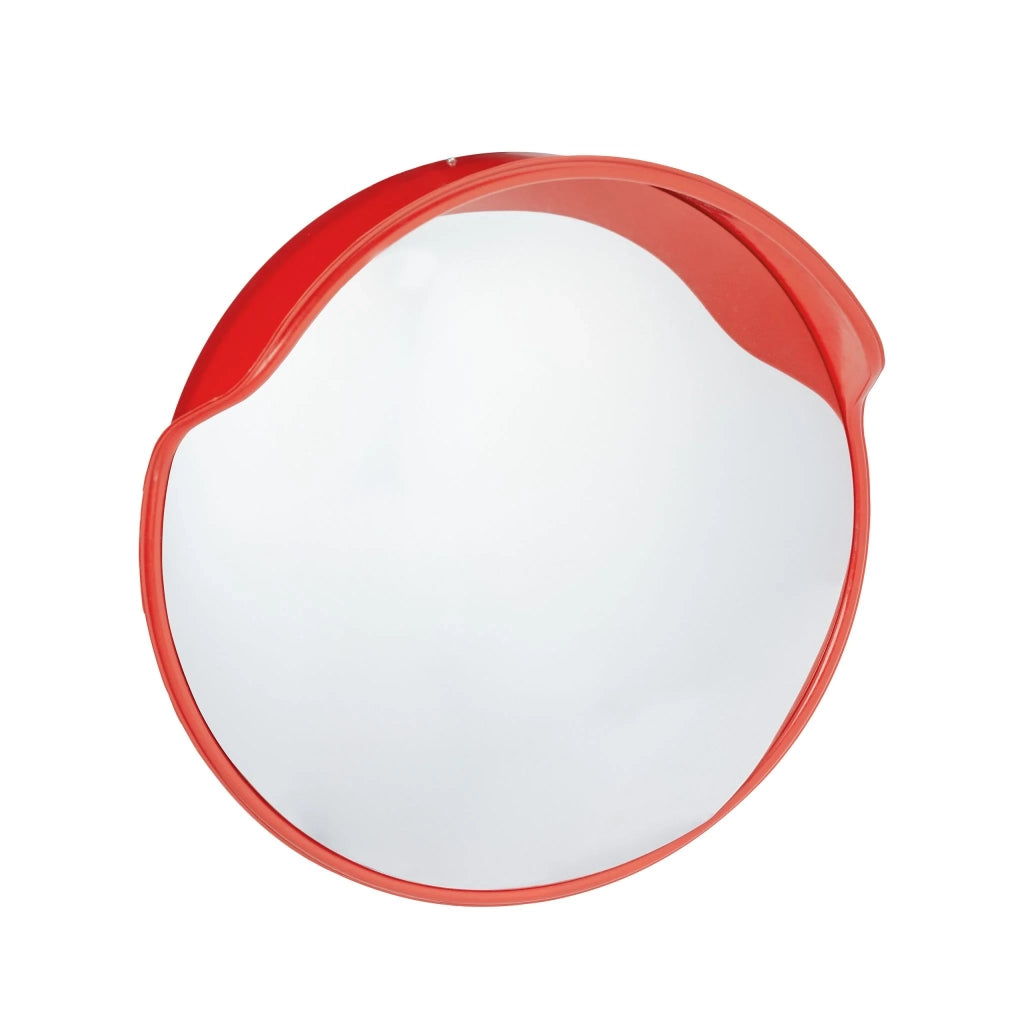 Specchio convesso di sicurezza da interno e esterno 60 cm ideale per parcheggio garage ingresso in plastica rossa 13_0003946