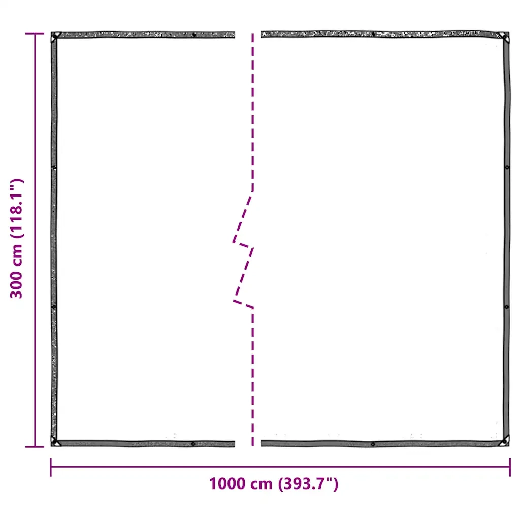 Telone Trasparente con Occhielli 3x10 m in Polietilene 4018560