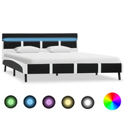 Giroletto con LED Nero in Similpelle 120x200 cm