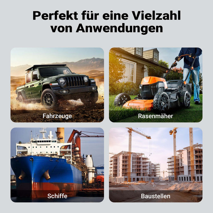 Serbatoio portatile per travaso carburante da 48 l con pompa da 12 V, pompa mobile per diesel e benzina