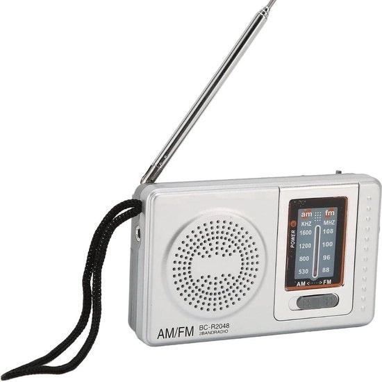 Radio a Batterie Mini FM/AM - Radio Portatile per Emergenze - Giocatore di Radio in Tasca - Radio su Batterie - Radio Trasistore su Batterie - Radio Piccola - Zaffiro