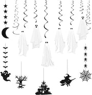Decorazioni da Halloween a tema - set di 6 esemplari di decorazioni appese con atmosfera spettrale