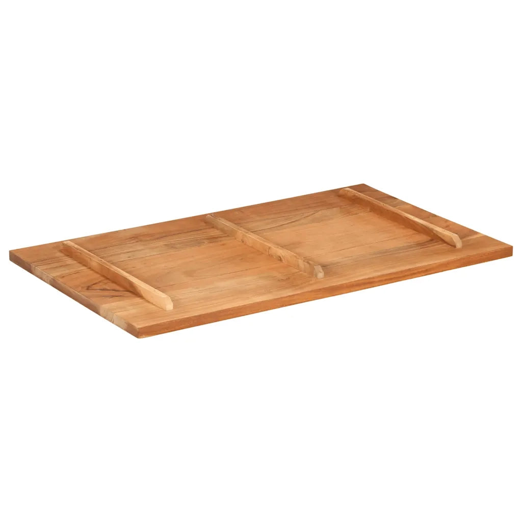 Piano Tavolo in Legno Massello di Acacia 25-27 mm 60x100 cm