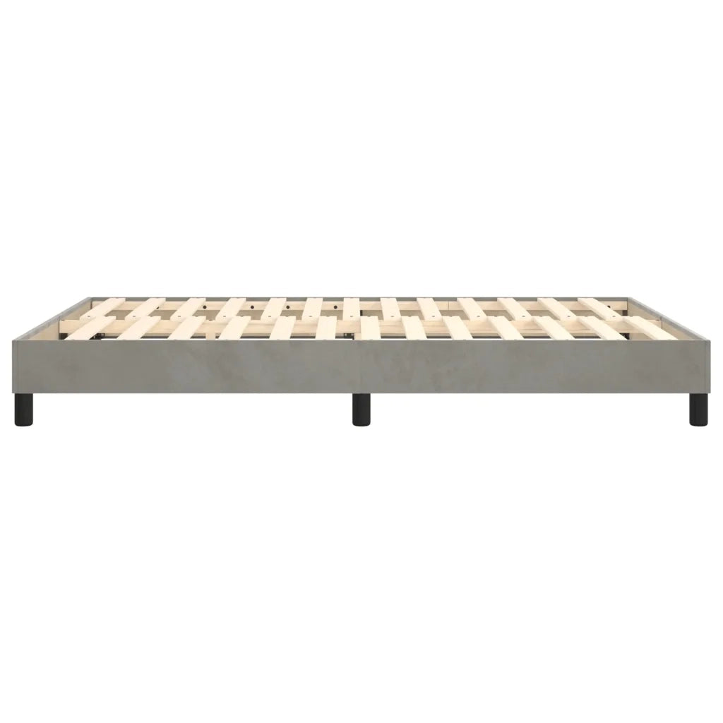 Giroletto a Molle Grigio Chiaro 140x200 cm in Velluto cod mxl 43020