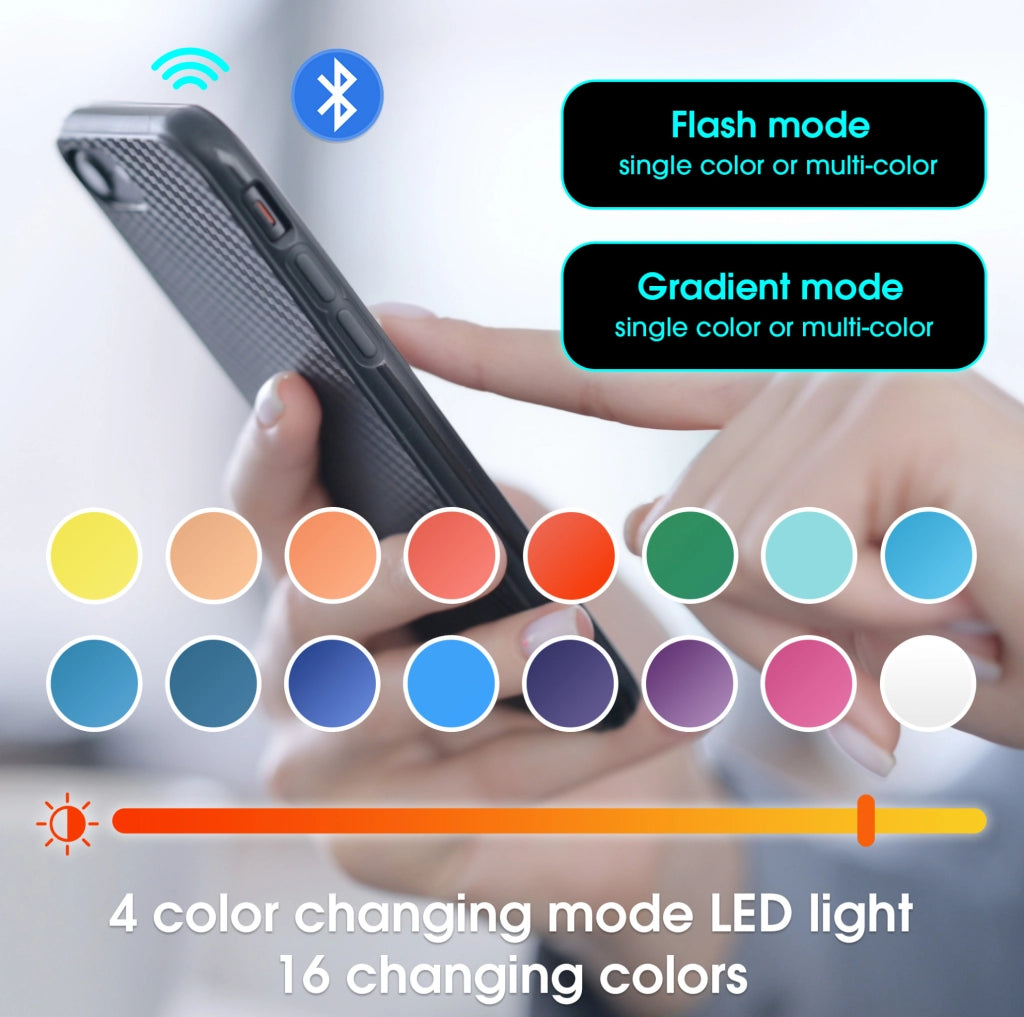 Tavolino da caffè LED estraibile 80x50x35;5 cm in MDF nero e bianco