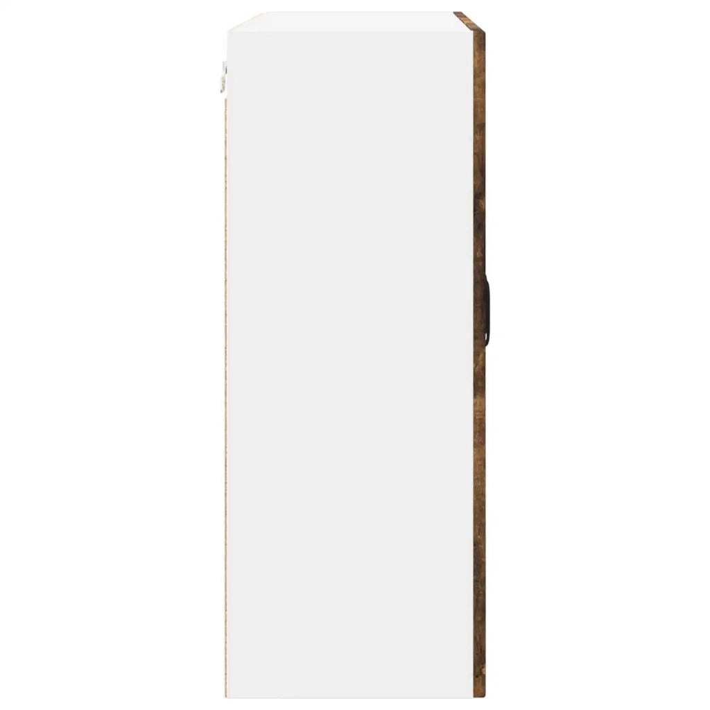 Mobile in vetro da parete PORTO Rovere fumé 80 x 31 x 80 cm 885420