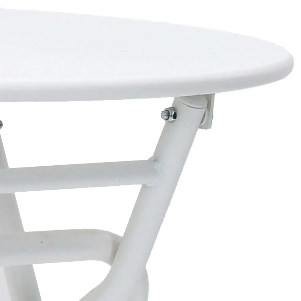 Tavolo da Giardino Bianco 50 x 50 x 72 cm Metallo 42010321