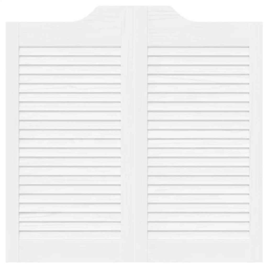 Porte Swing Bianco 80 x 40 cm Legno Massello di Pino 42047173