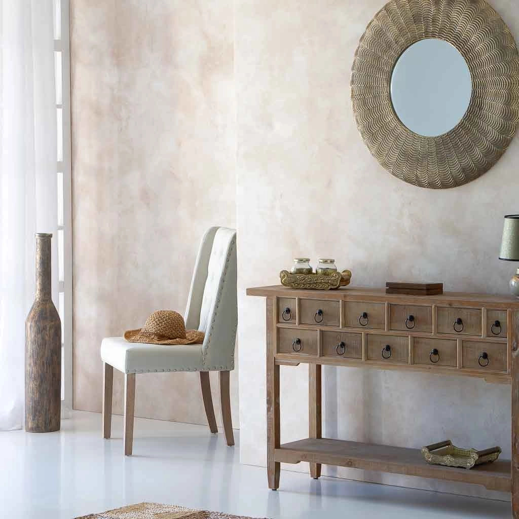 Vaso in poliresina marrone 17,5x17,5x100h