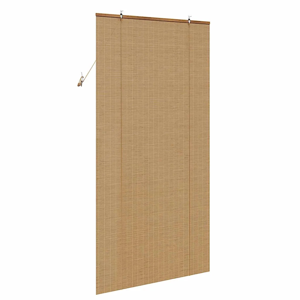 Tenda a rullo con tende-Tenda avvolgibile Marrone 120 x 220 cm Bamb¨´ 823458