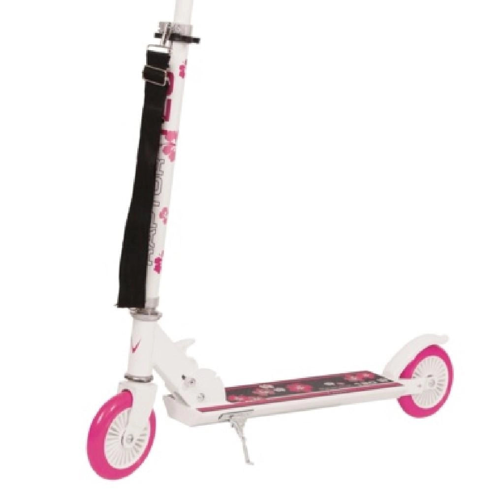 Monopattino RAPTOR 120 - FLOWER bianco/ fucsia