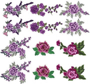 Pannelli di Cucito 3D con Disegno Realistico - 12 Pezzi - Cucito - Accessori di Matrimonio - Trasformazione di Abito - Pannelli di Cucito a Rosa - Pannelli di Cucito da Bordare