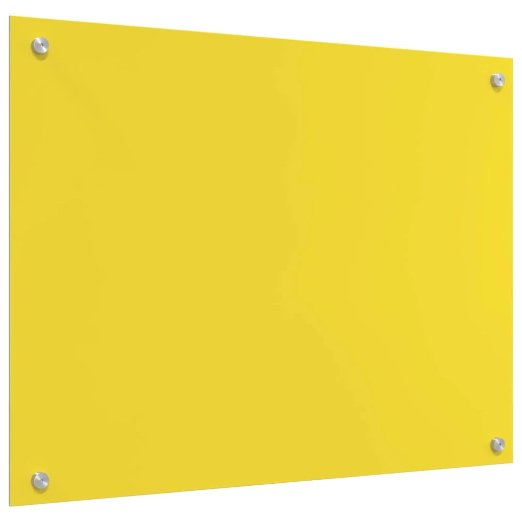 Schienale da cucina Giallo 80 x 60 cm vetro temperato 42001255