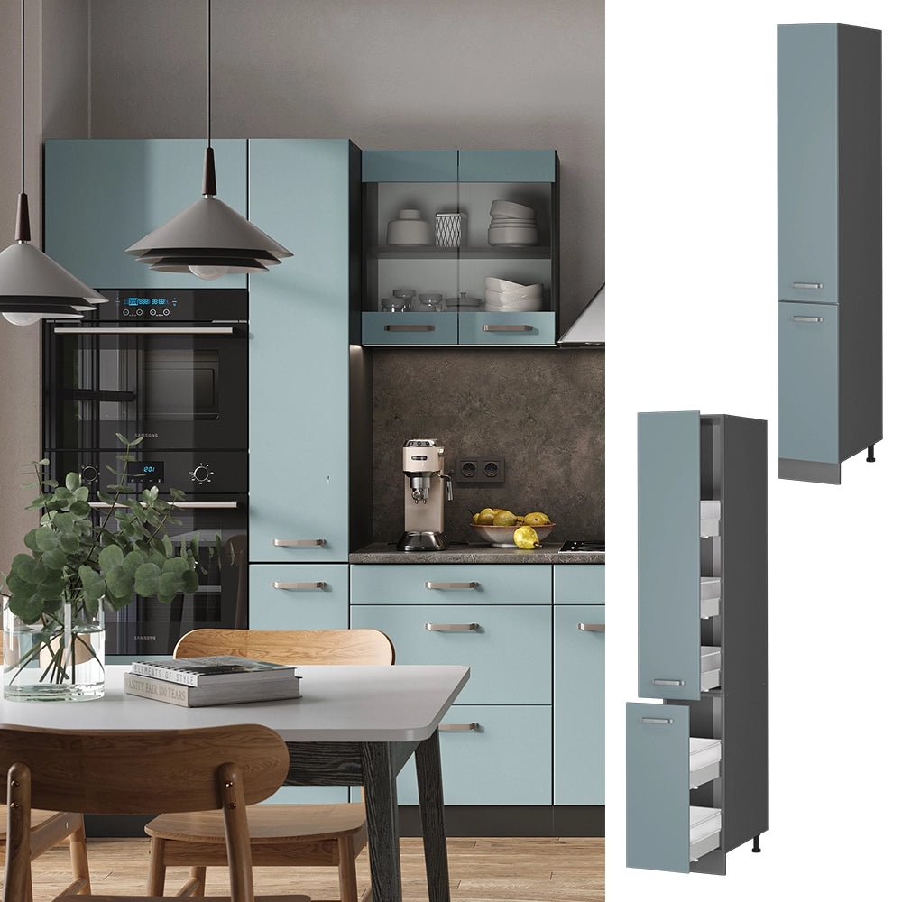 Vicco Armadio da farmacia Grigio-blu 30 cm