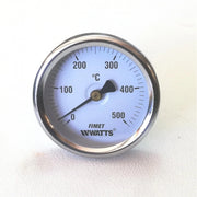 Termometro con stelo da 100mm per canna fumaria 0 - 500°c