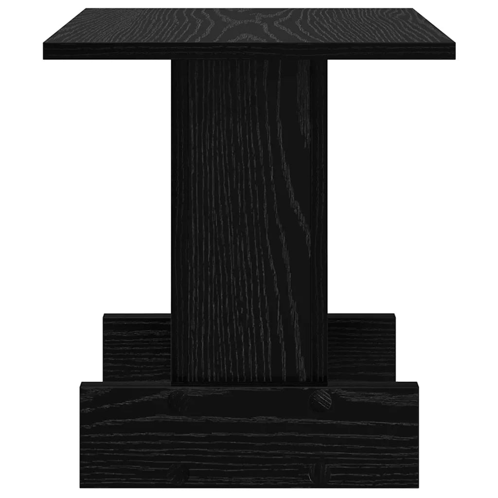Tavolino Rovere Nero 35,5 x 35 x 40 cm Legno ingegnerizzato 891209