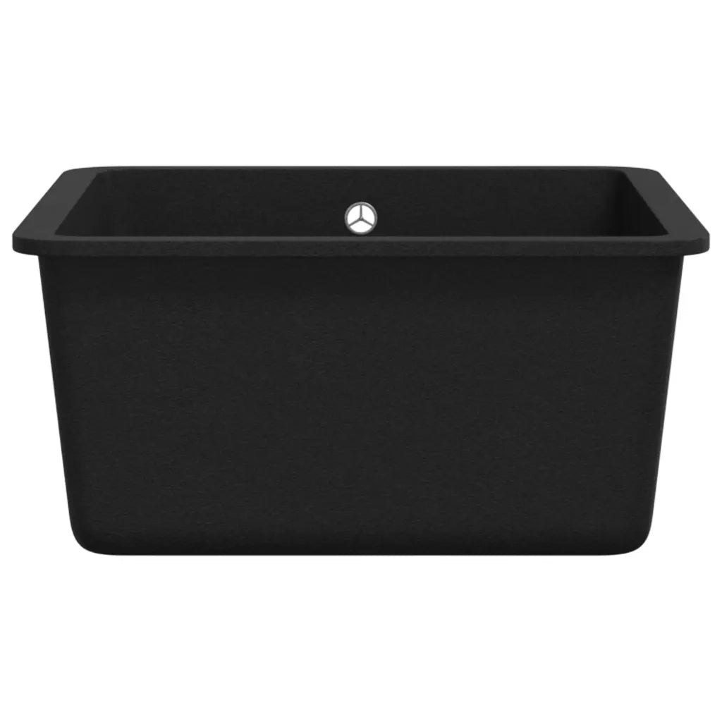 Lavello da Cucina in Granito Vasca Singola Nero CFW4436241