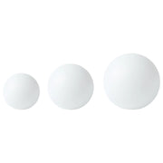 Set di 3 lampade sferiche a energia solare LED da esterno 30 cm in materiale sintetico impermeabile bianco con telecomando illuminazione da giardino