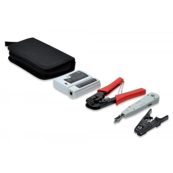 SET ATTREZZI DIGITUS DN-94022 PER ASSEMBLAGGIO RETI + TESTER