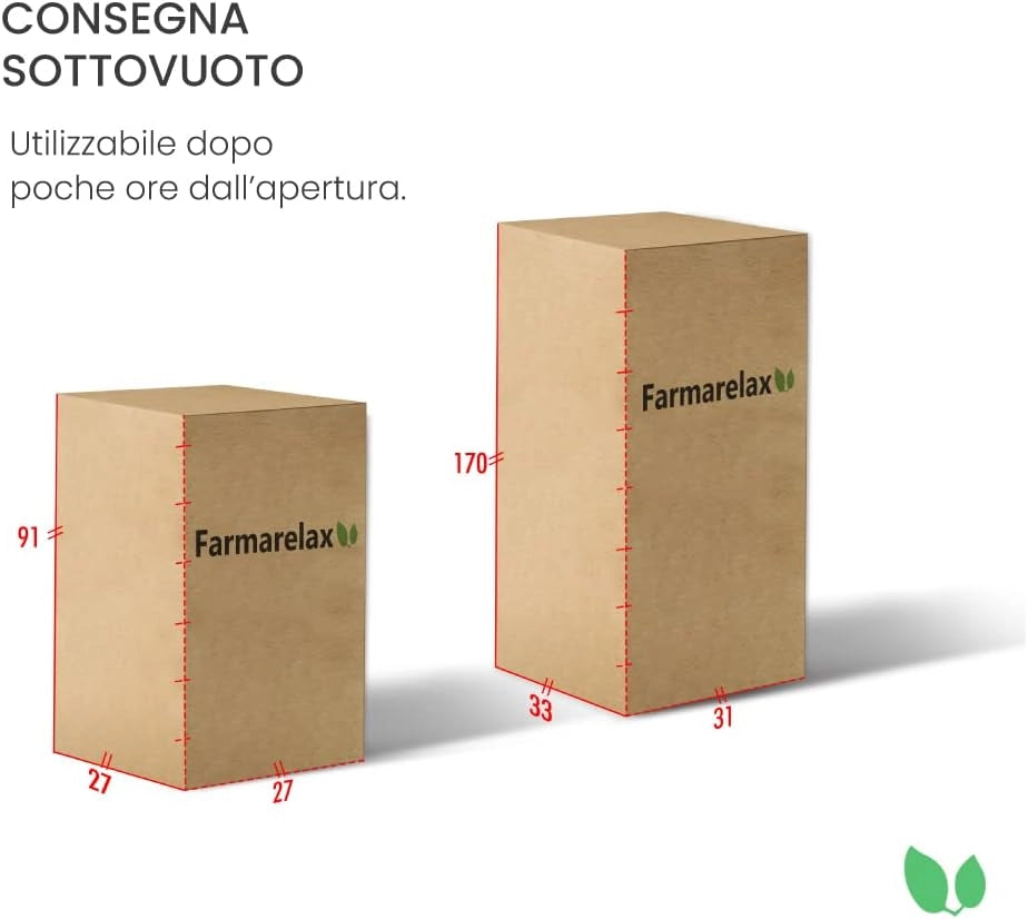 Materasso piazza e mezza memory 120x190 alto 20 cm antiacaro e antibatterico Farmarelax