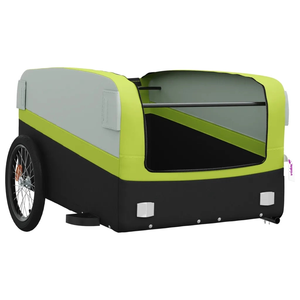 Rimorchio da Bici Nero e Verde 45 kg in Ferro CFW3047604