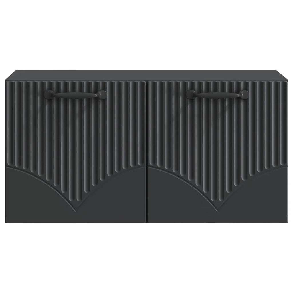 Mobile Porta TV da Muro Nero 59,5 x 31 x 30 cm