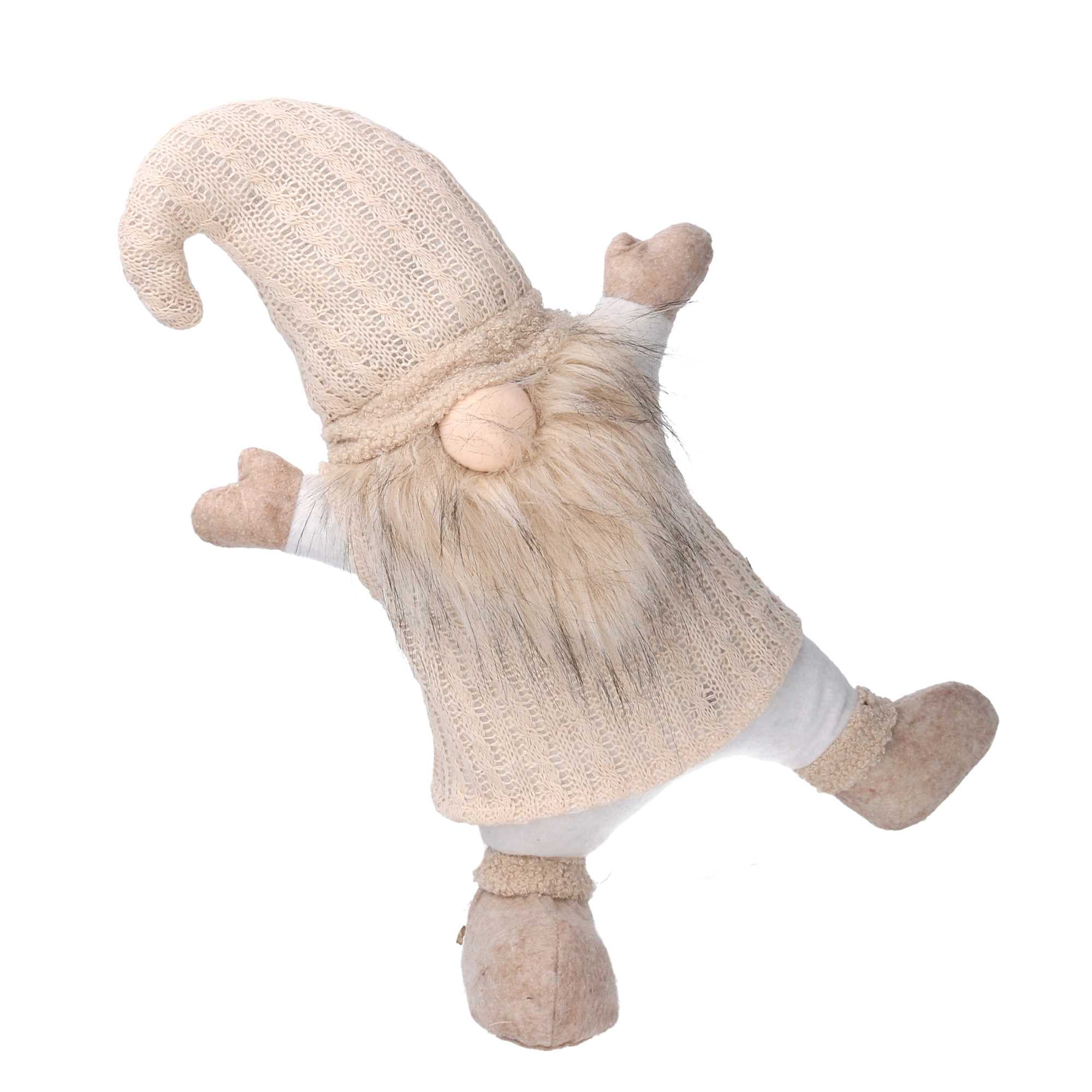 Gnomo tessuto crema cm 25x13xh38