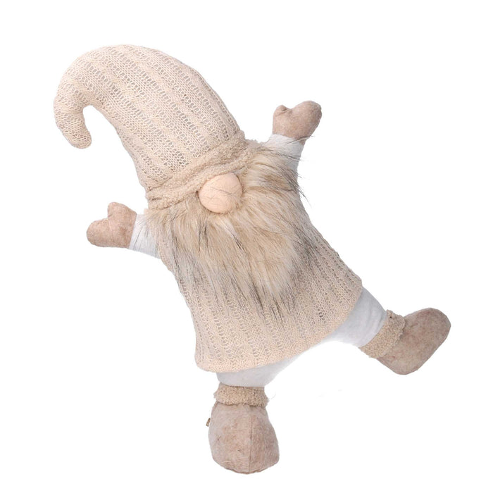 Gnomo tessuto crema cm 25x13xh38