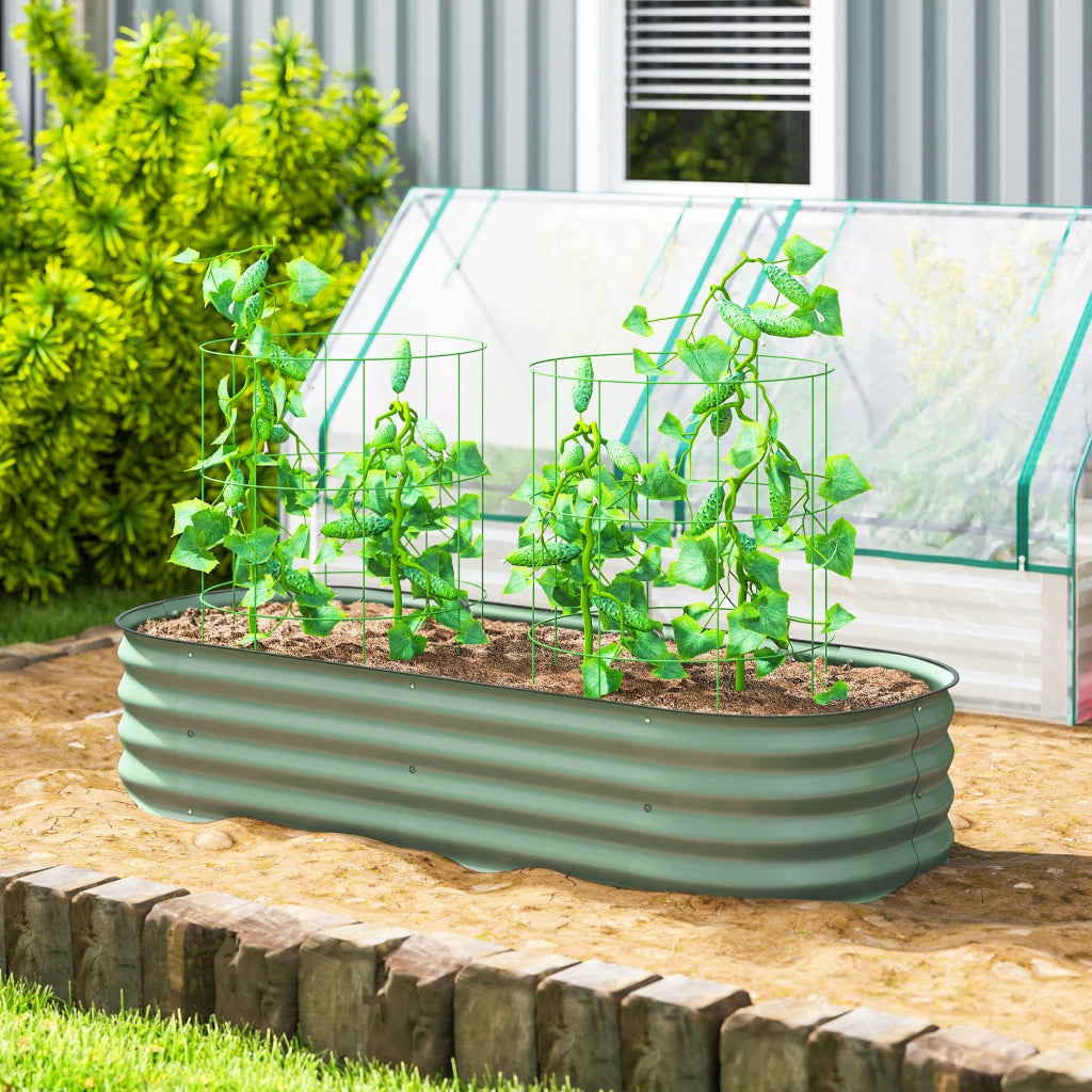 Fioriera Grande per Giardino ¨C Zephmum ¨C Verde 150x62x30 cm