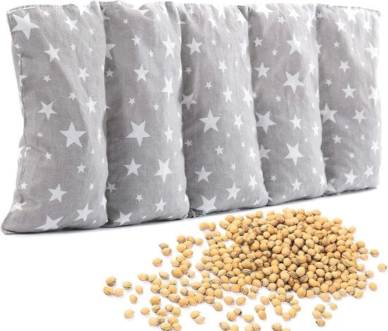 Cuscino di ciliege per calore e freddo | 55 x 20 cm | ideale per schiena, collo e spalle | applicazione massaggiata per bambini e adulti | utilizzo sicuro
