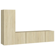 Set di Mobili Porta TV 3 pz | Armadietto TV | Mobile Porta TV Rovere Sonoma in Legno Multistrato