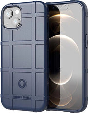 Copertura posteriore a tessuto a twill colore blu adatto per iPhone 13 Mini