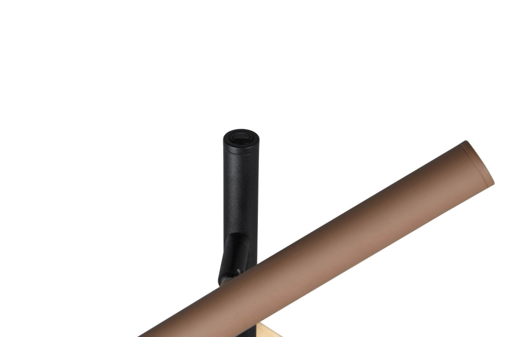 Lampada da terra FIATO Trio LED CCT nera/bronzo 150cm