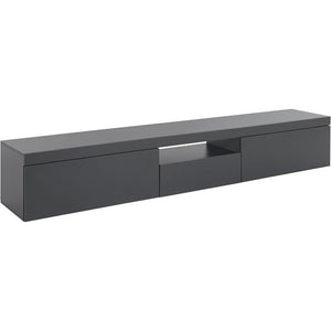 Mobile porta tv 2 ante con un'anta 220x40x35cm - SOLSTICE Colore: antracite opaco