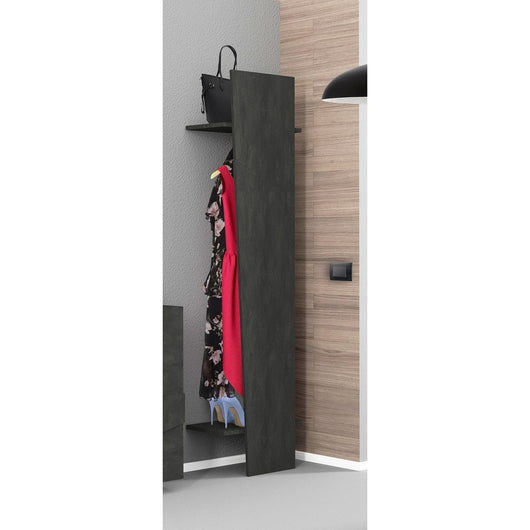 Appendiabiti Moderno per Ingresso 50x30x200cm - PULSE Colore: Cemento