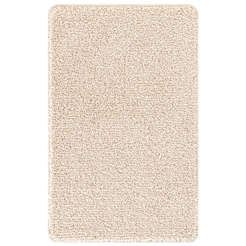 Tappetino da bagno rettangolare crema 50x80 cm in polipropilene antiscivolo