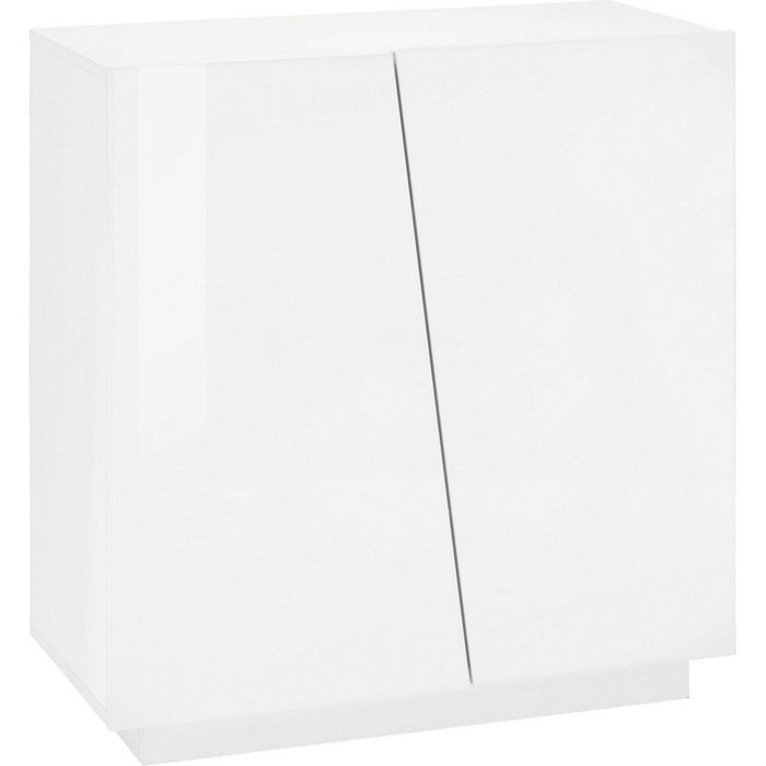 Scarpiera Moderna 2 Ante 80,4x38x86cm - GALAXIA Colore: bianco laccato lucido