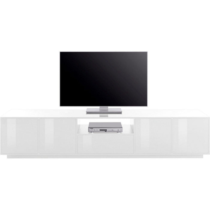 Mobile Porta Tv Moderno 220,1x41,5x46cm - ENIGMA Colore: bianco laccato